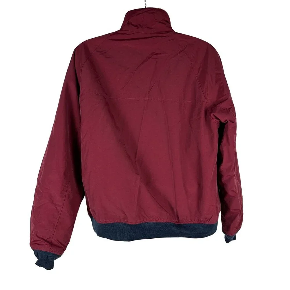 Lands' End Men's Nylon Jacket Size L 42-44 Burgundy